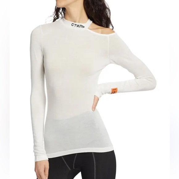 Heron Preston Tops - Heron Preston White Long Sleeve Top